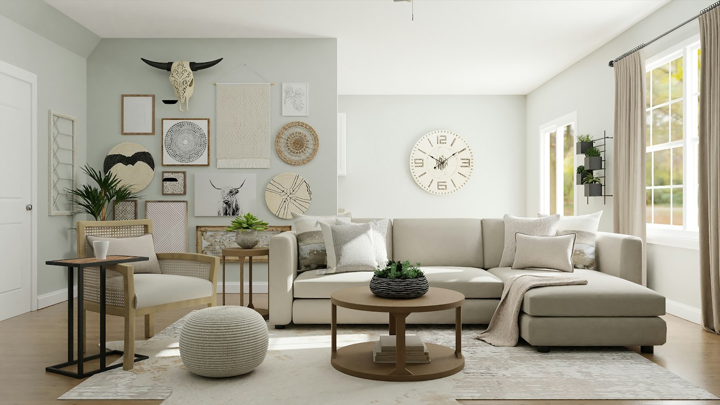 Living amplio con sillones y mesa ratona